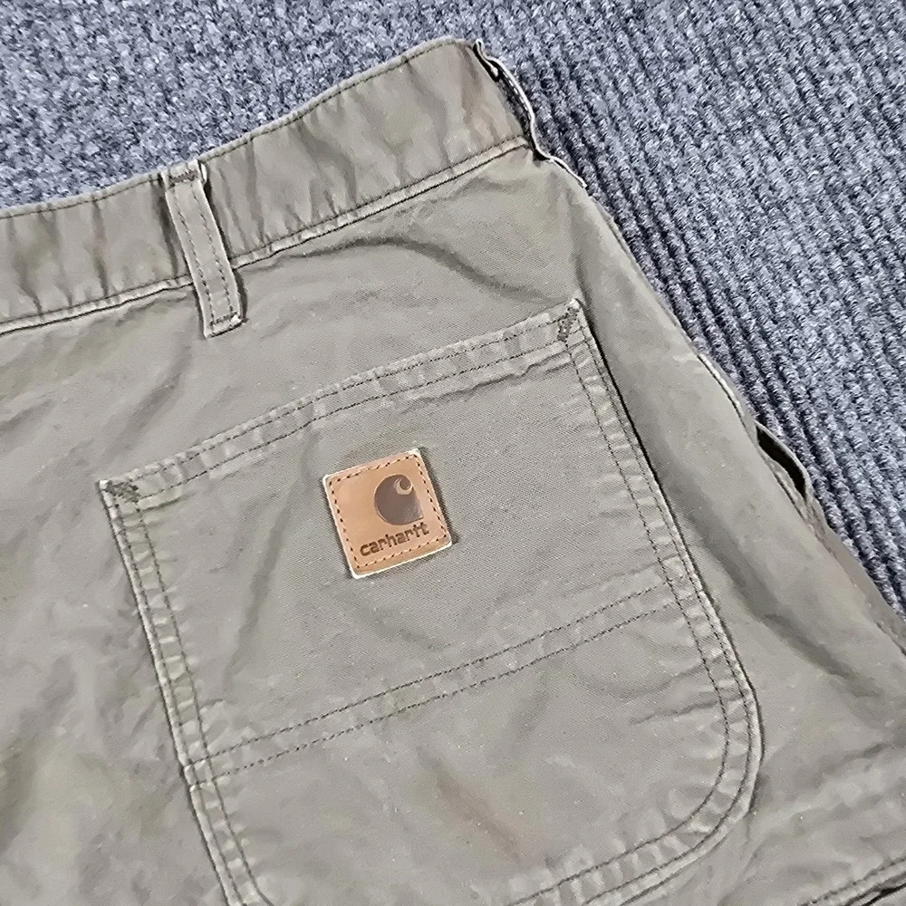 Carhartt Shorts Mens 42 Khaki Work Utility Carpenter B144 LBR Cotton‎ 40x7